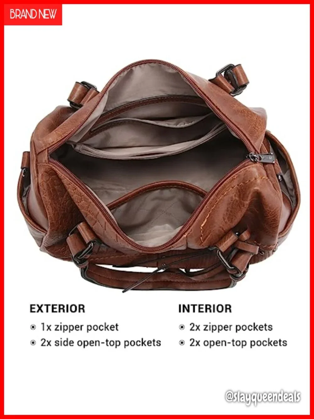 Vegan Leather Barrel Satchel Large Hobo Top Handle Work Tote Purse